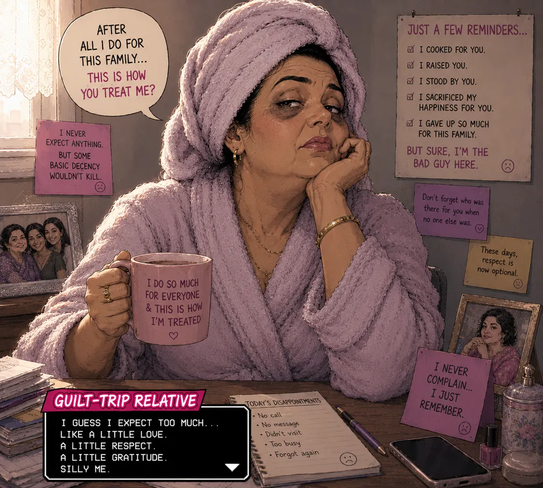 How to Answer a Guilt Trip From a Parent Without Going Cold illustration