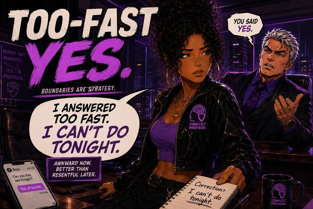 A rushed yes gets corrected after the person checks their real capacity.