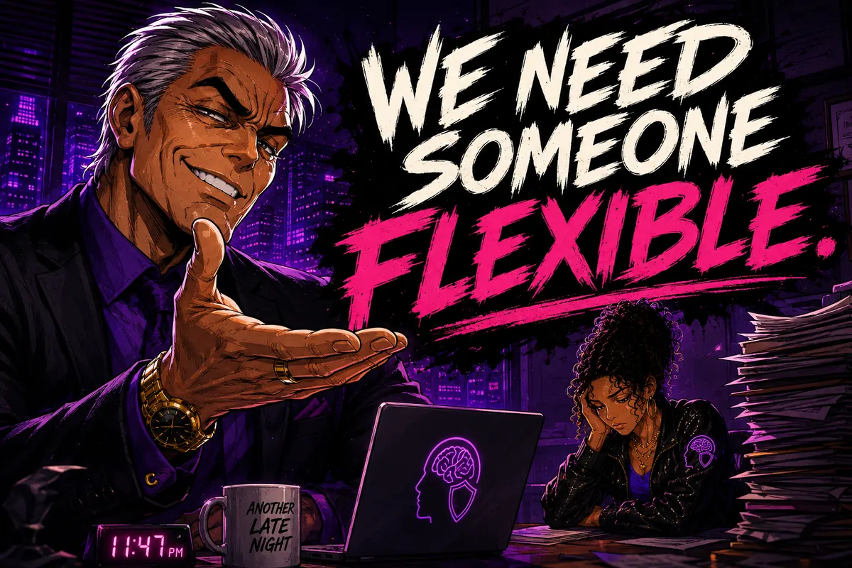 Workplace flexibility is used to pressure unpaid or unreasonable availability.